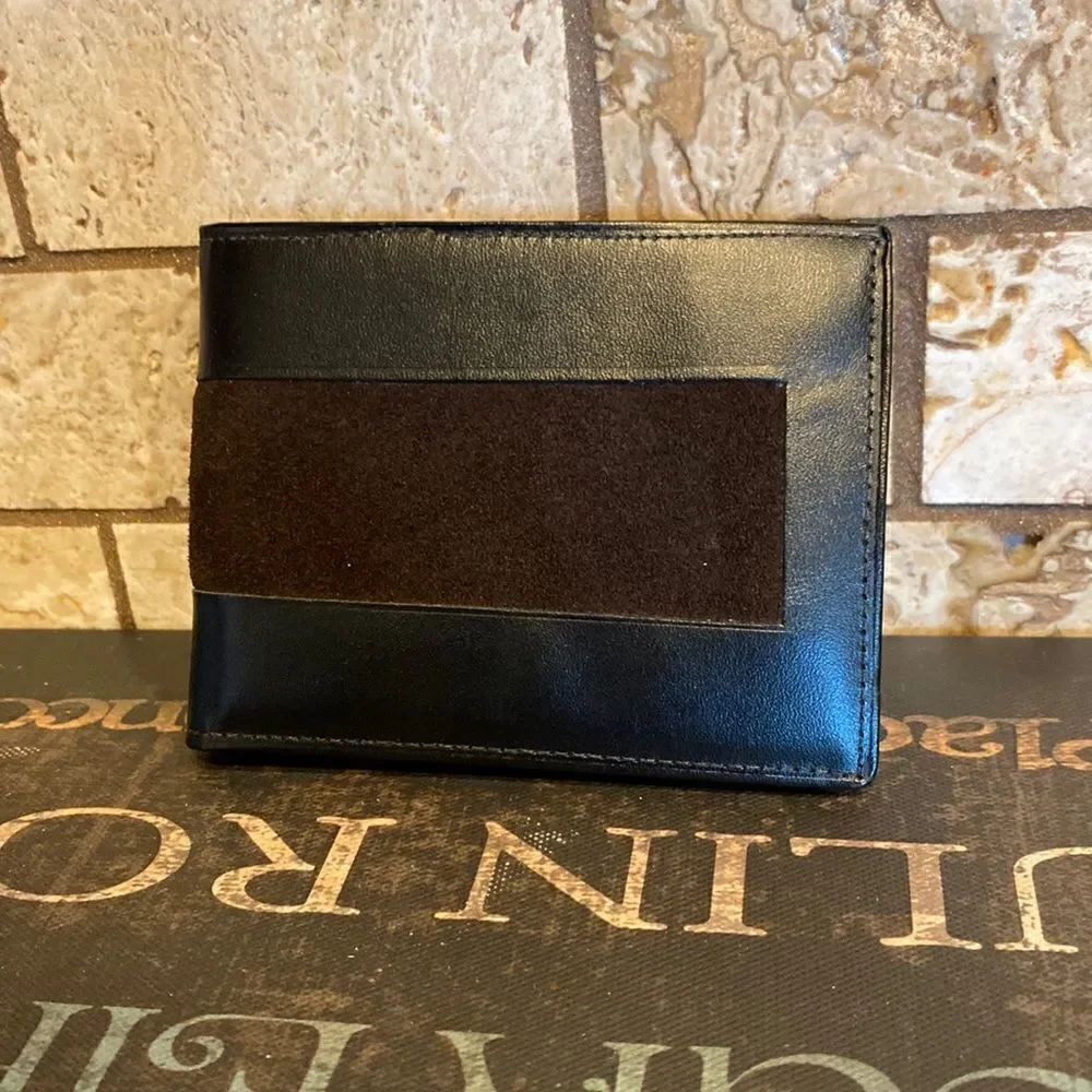NWT SWANK Suede Stripe Wallet